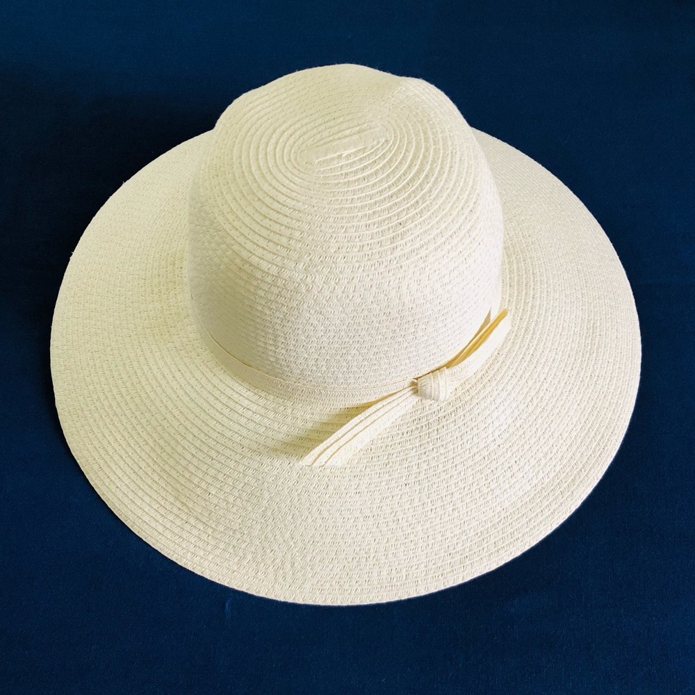 NORDSTROM ✨️ Women's Cream Packable Floppy Straw Hat